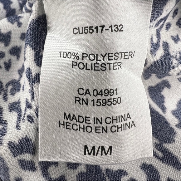 MEDIUM HILARY RADLEY LEOPARD PRINT BLOUSE ANIMAL SHORT SLEEVE LIGHTWEIGHT - Picture 10 of 11